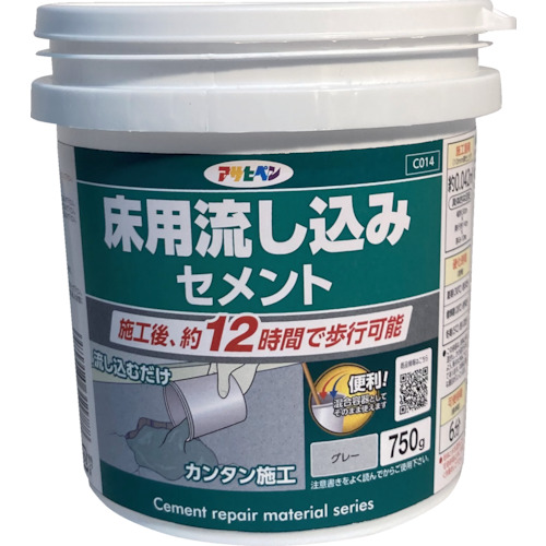 【TRUSCO】アサヒペン　床用流し込みセメント　７５０ｇ